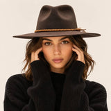 Wool Braid Belted Rancher Hat