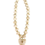 Athens Beaded Necklce w/ Heart