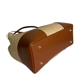 Raffia Bamboo Tote