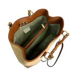 Raffia Bamboo Tote