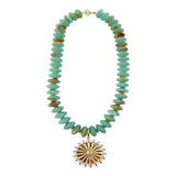 Bodhi Beaded Disc Charm Neckla
