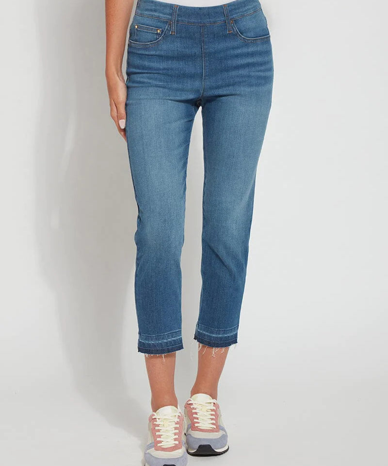 Toothpick Crop Straight Denim