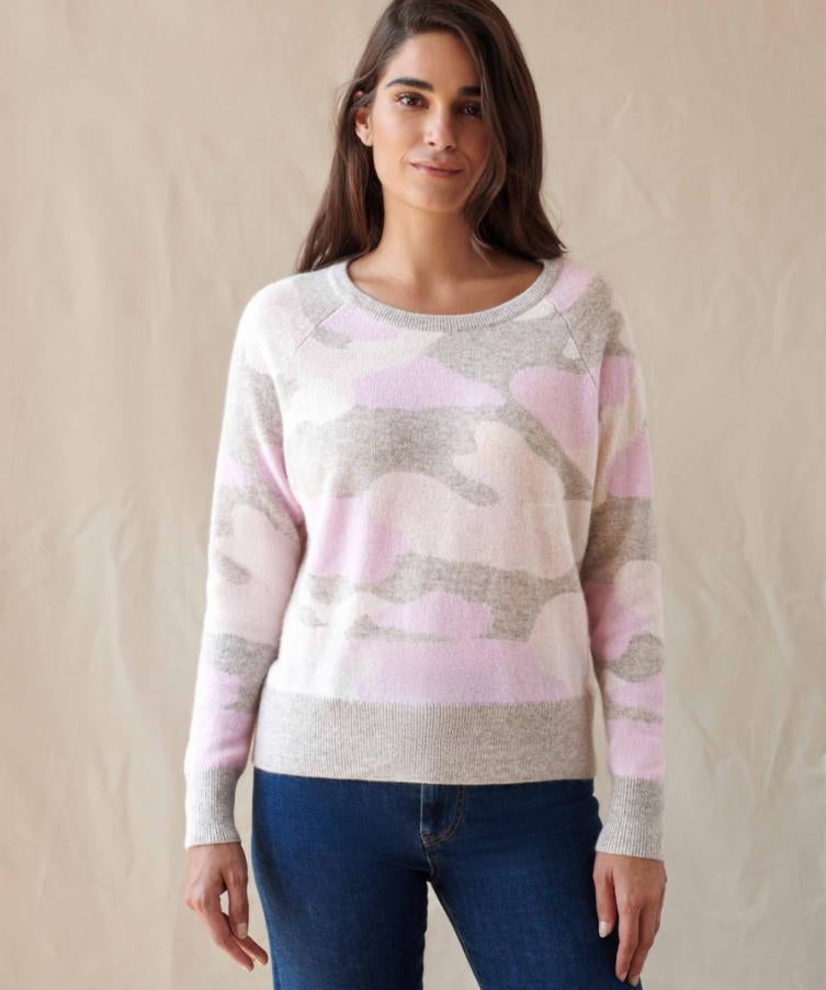 Camo Intarsia Sweatshirt