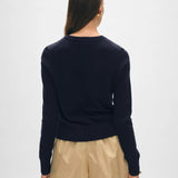Cashmere Shrunken Crewneck