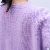 Waffle Cashmere Sweatshirt