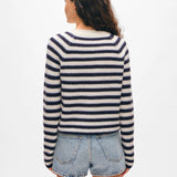 Cashmere Striped Sweatshirt