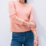 Cashmere Textured Crewneck