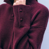 Cashmere High Neck Sweater