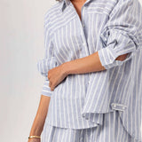 Slate Stripe Adora Shirt