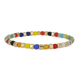 Layering Bracelet Faceted Bead