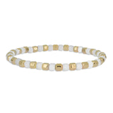 Layering Bracelet Faceted Bead
