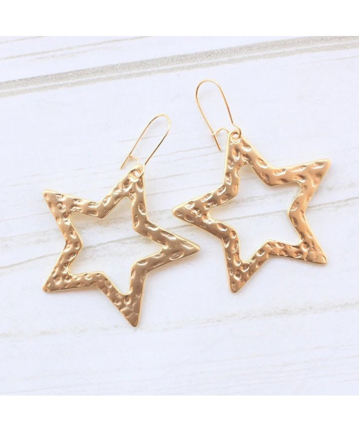 Star Pendant Earring|GOLD