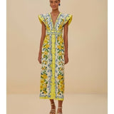 Sicily Scarf Off-White Maxi