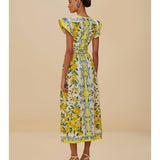 Sicily Scarf Off-White Maxi