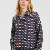 Printed Button Up Blouse