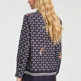 Printed Button Up Blouse