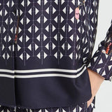 Printed Button Up Blouse
