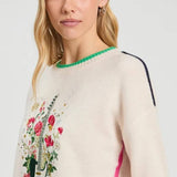 Guitar Embroidered Sweater