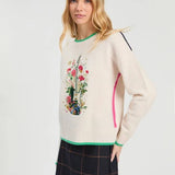 Guitar Embroidered Sweater