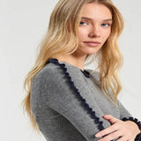 Ribbed Ruffle Hem Sweater