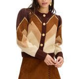 Fuzzy Chevron Sweater
