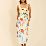 SUGARCANE SLIP MIDI DRESS