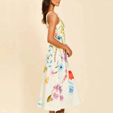 SUGARCANE SLIP MIDI DRESS