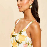 SUGARCANE SLIP MIDI DRESS