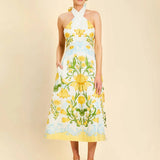 Copacabana Halter Midi Dress
