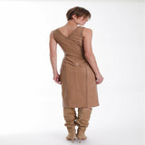Mona Leather Midi Dress