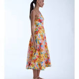 June Print Midi Dress