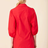 Poplin Exager Sleeve Dress