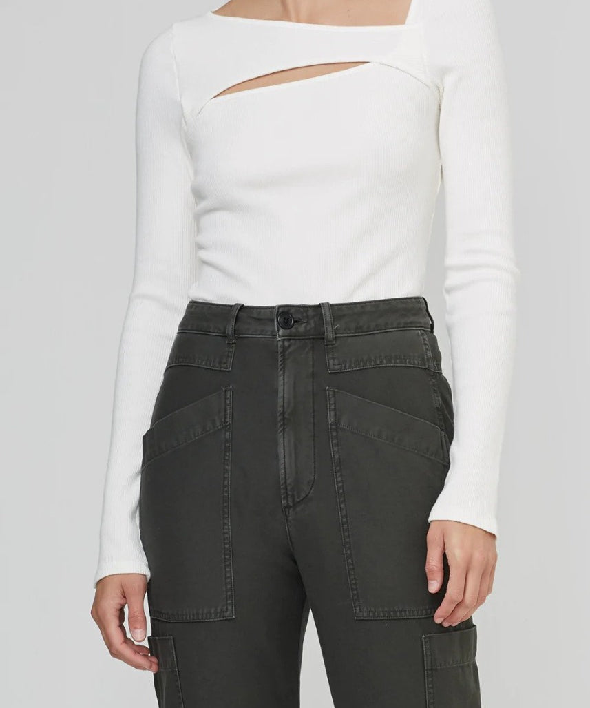 Iris Long Sleeve Cut Out Top