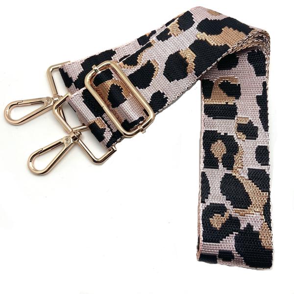 Leopard Canvas Purse Strap