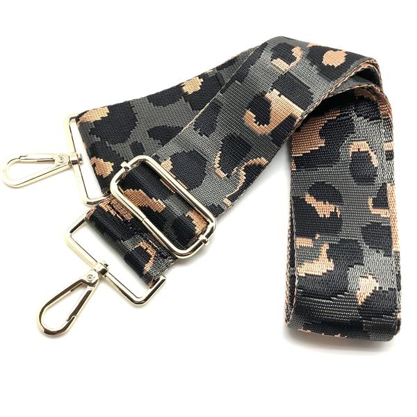 Leopard Canvas Purse Strap