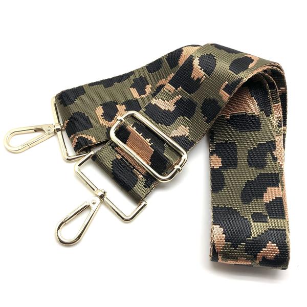 Leopard Canvas Purse Strap