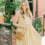 Chloe Straw Rattan Crossbody