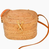 Chloe Straw Rattan Crossbody
