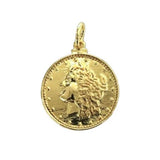 Goddess Coin Charm