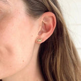 Bow Studs- Brushed Gold