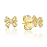 Bow Studs- Brushed Gold