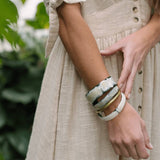 Horn w/ Gold Bangle Set