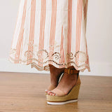 Cherry Pinstripe Sophia Dress