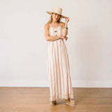 Cherry Pinstripe Sophia Dress