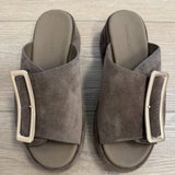 Elara Low Buckle Wedge Slide