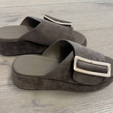 Elara Low Buckle Wedge Slide