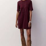 Cassandra Suede Knit Dress