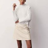 Helen Leather Mini Skirt