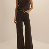 The Mischa Wide Leg Ankle Pant