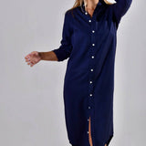 Navy Tencel Midi